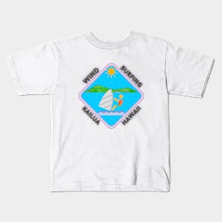 Wind Surfing at Kailua Beach Kids T-Shirt